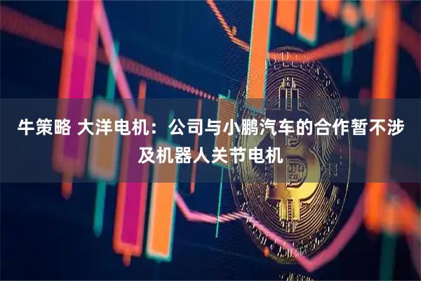 牛策略 大洋电机：公司与小鹏汽车的合作暂不涉及机器人关节电机
